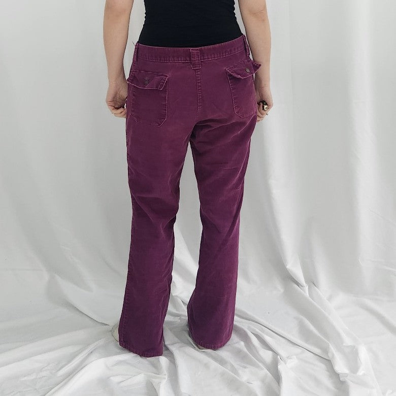 70s Purple Corduroy Pants