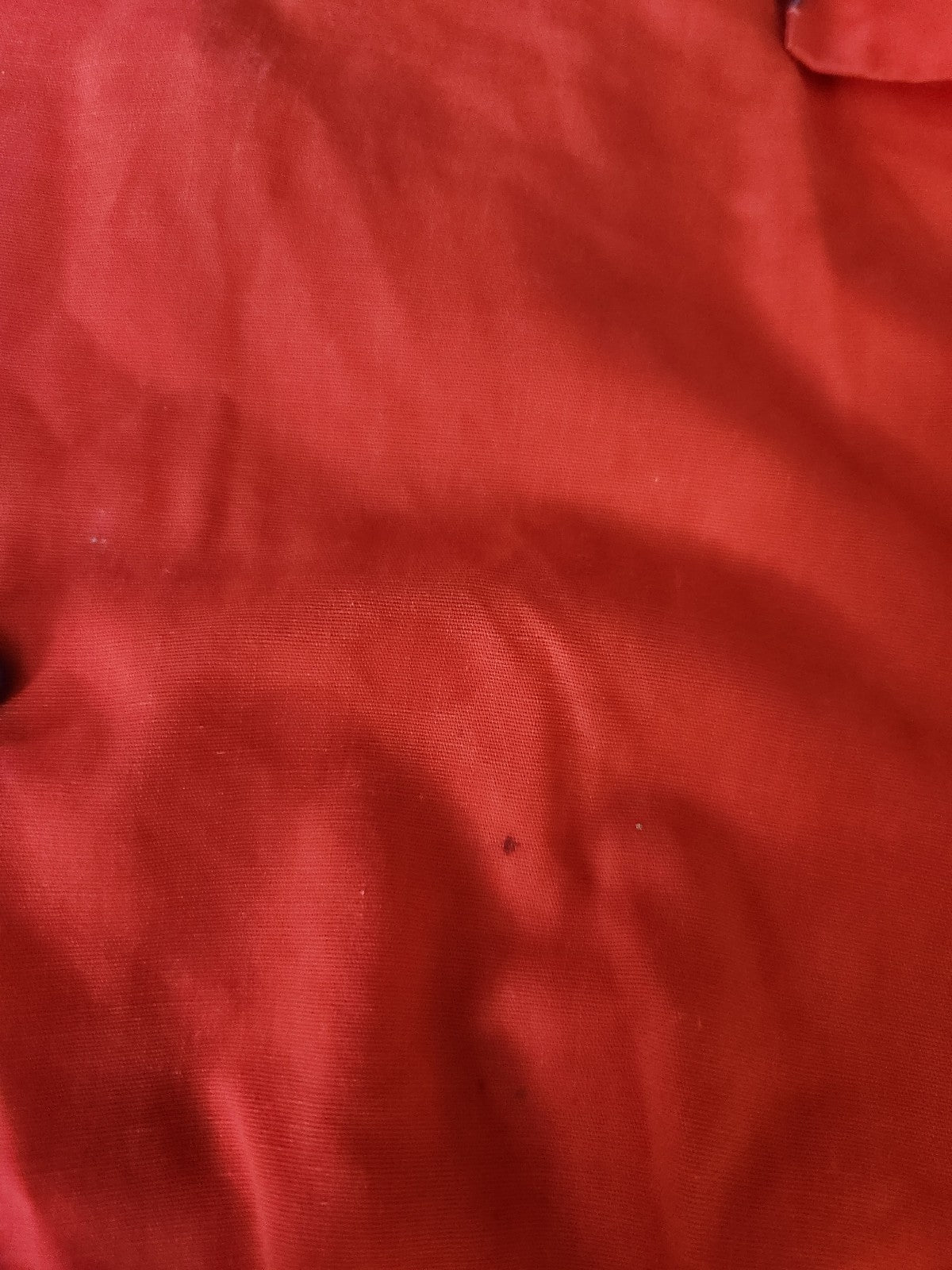 70s Red Cross Stitch House Coat