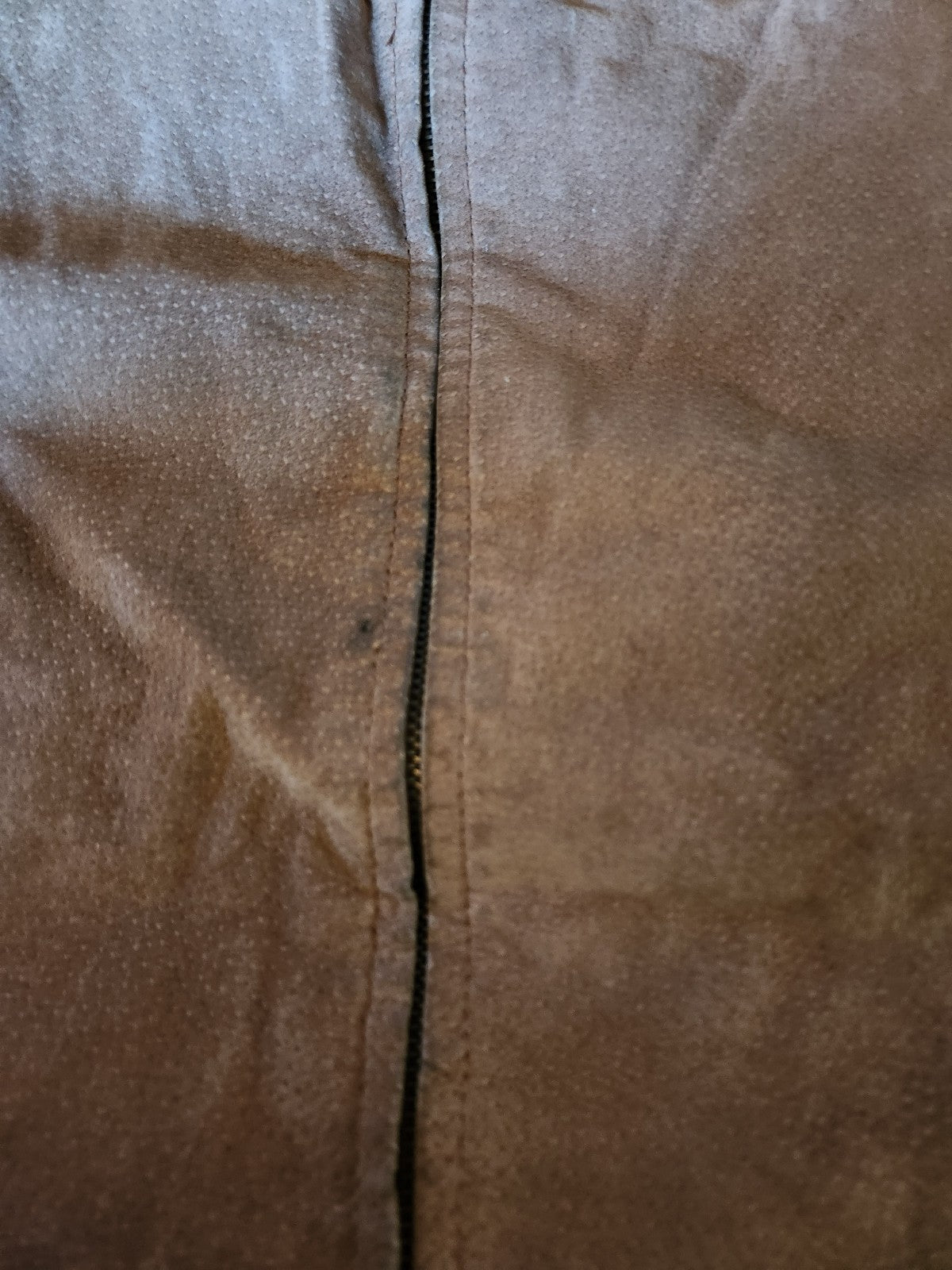 90s Tan Suede Bomber Jacket