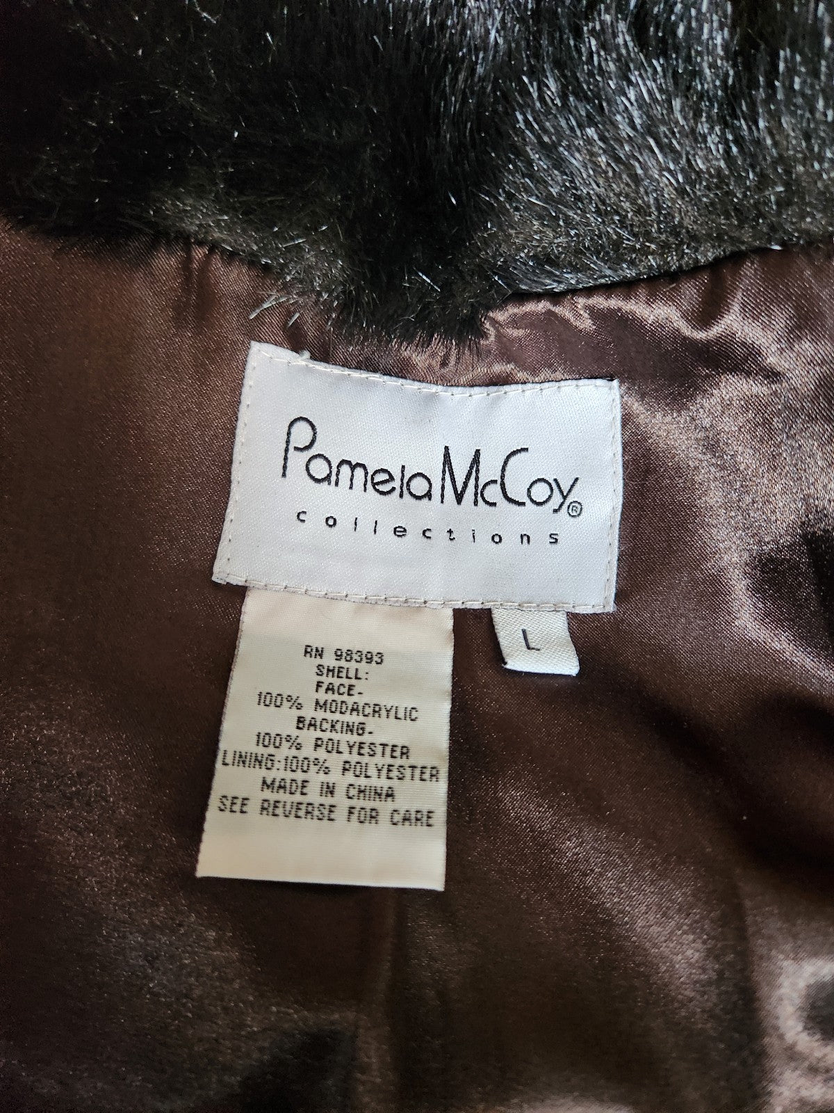 90s Chocolate Brown Faux Fur Hooded Coat