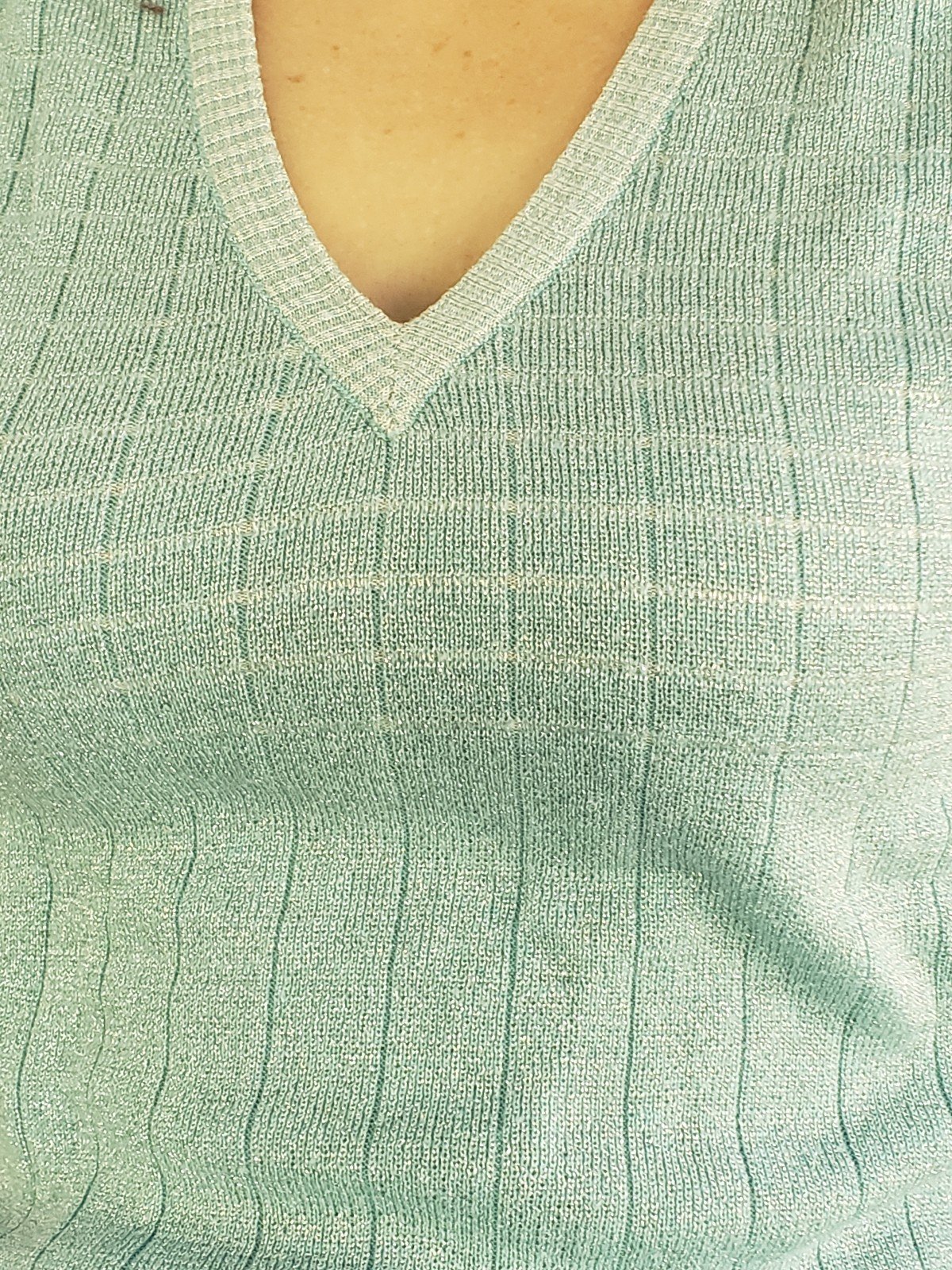 60s Blue and Silver Sweater Vest