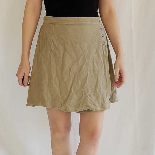 90s Tan Cotton Skort