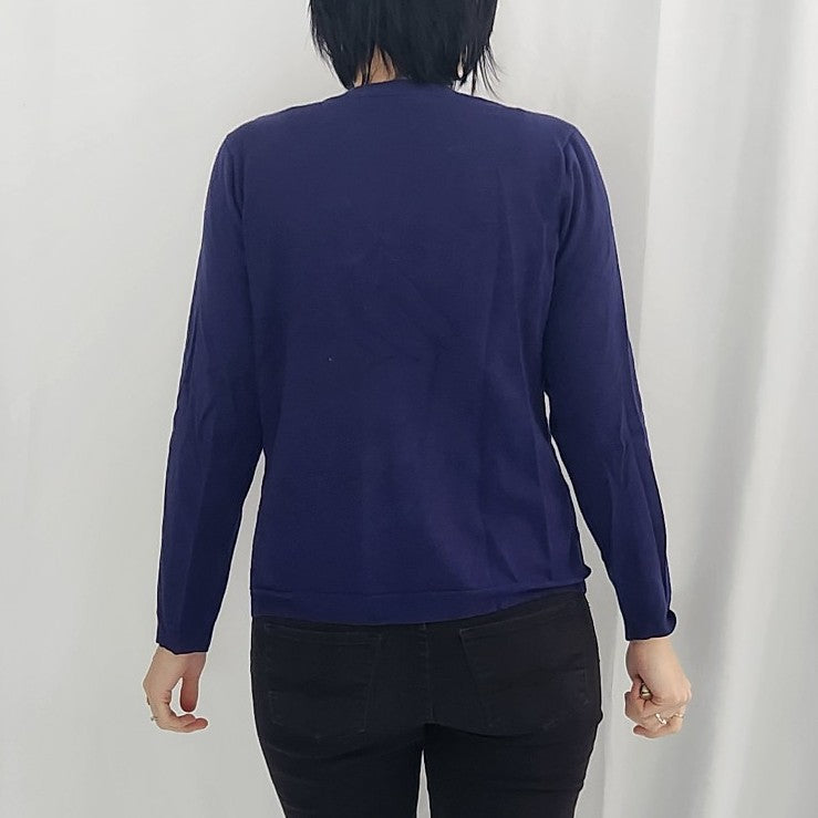 Y2K Navy Blue Disney Eyeore Cardigan