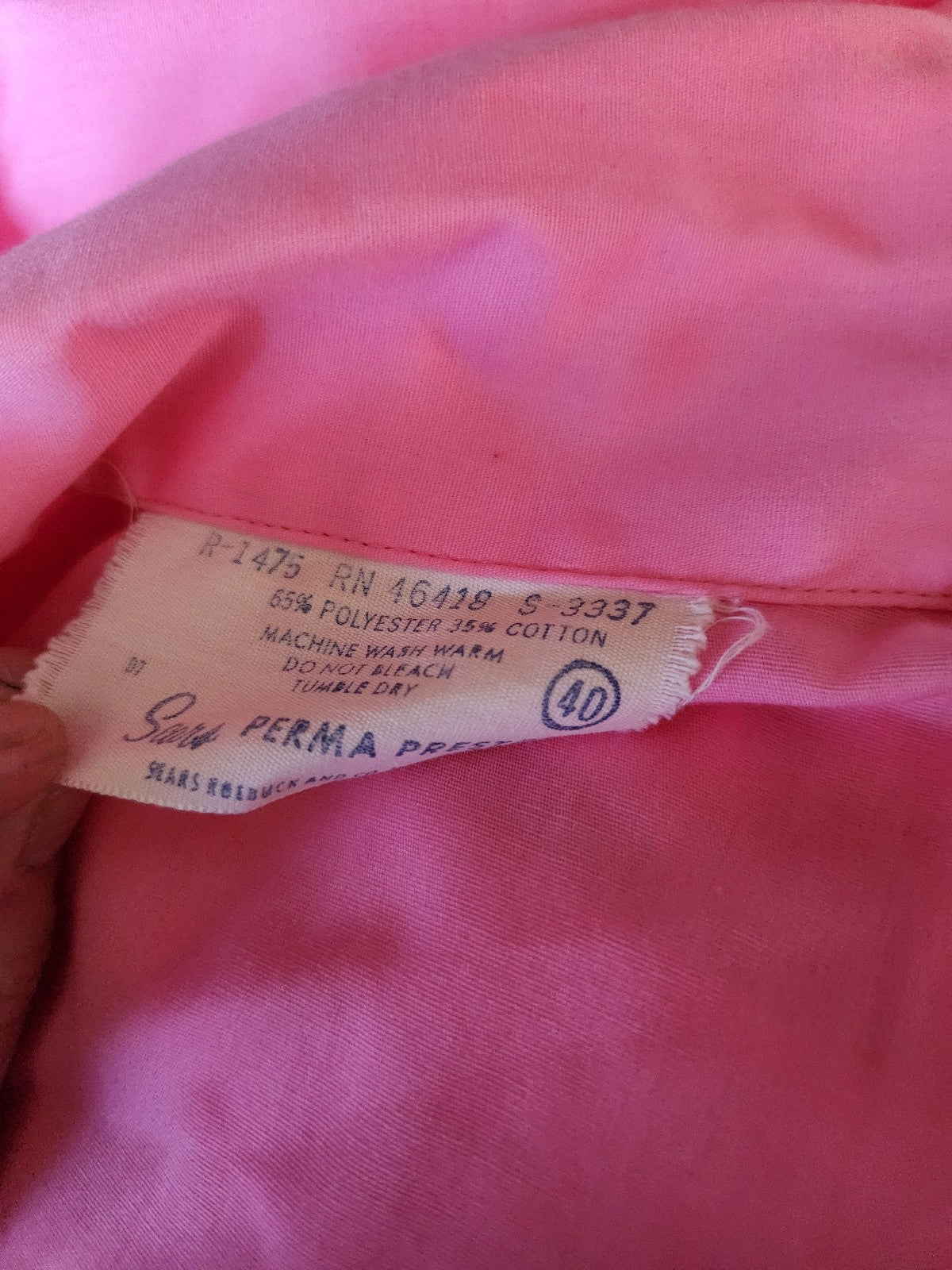 70s Hot Pink Sleeveless Blouse