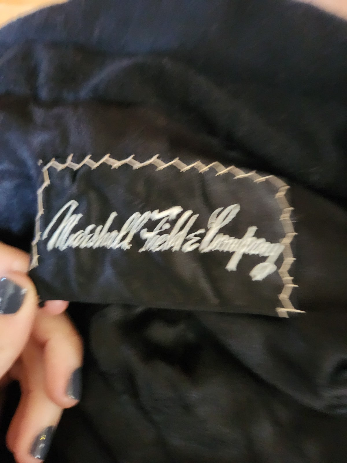 60s Black Wool Overcoat