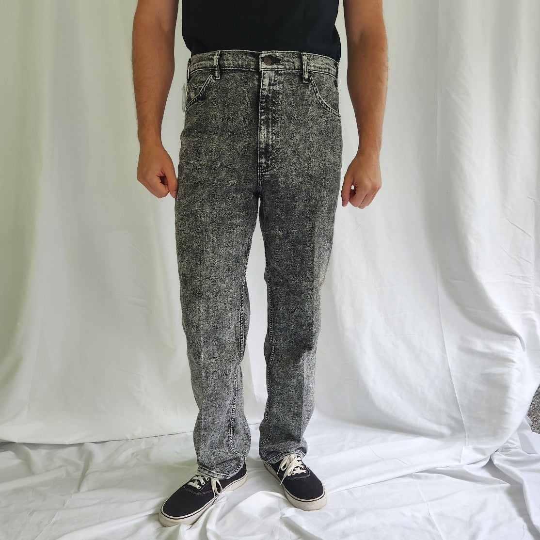 90s Deadstock Gray Acid Wash Levis