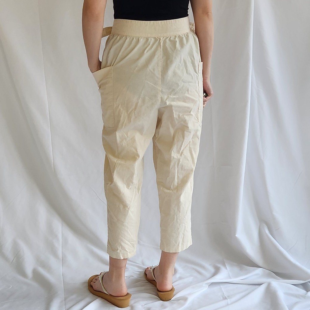 90s Khaki High Rise Cropped Pants