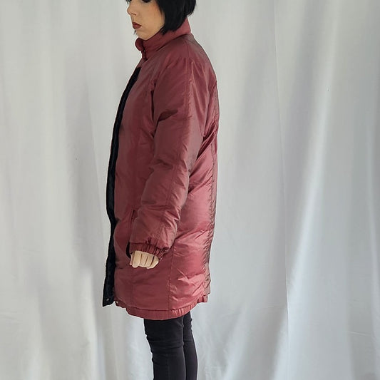 80s Mauve Down Filled Puffer Jacket