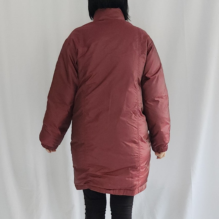 80s Mauve Down Filled Puffer Jacket