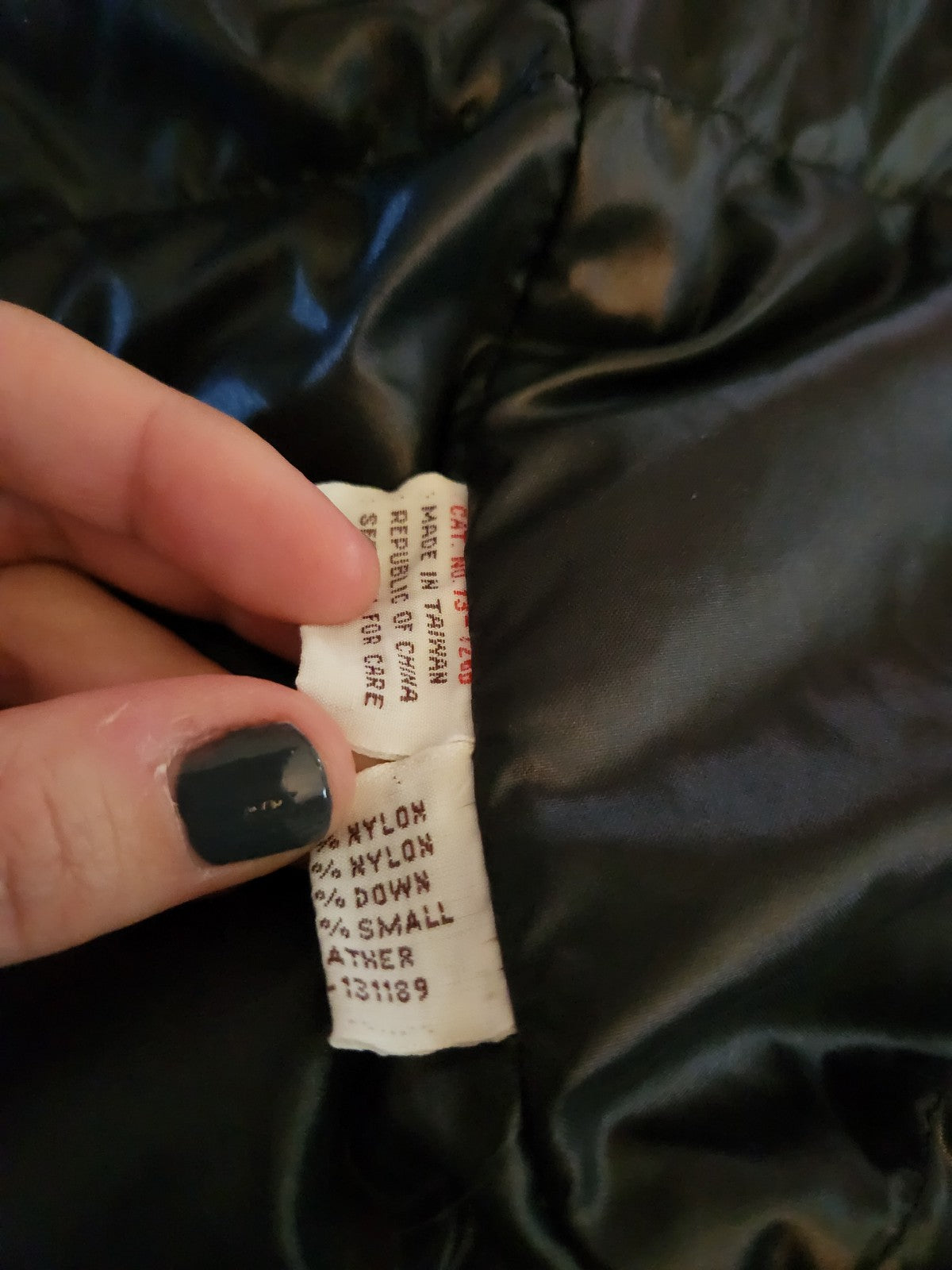 80s Mauve Down Filled Puffer Jacket