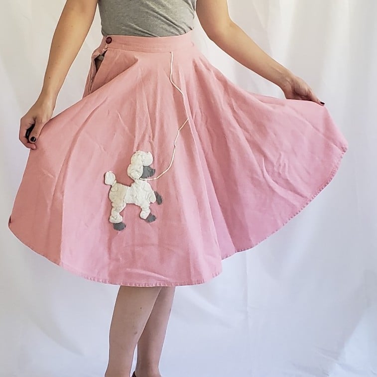 50s Pink Poodle Skirt