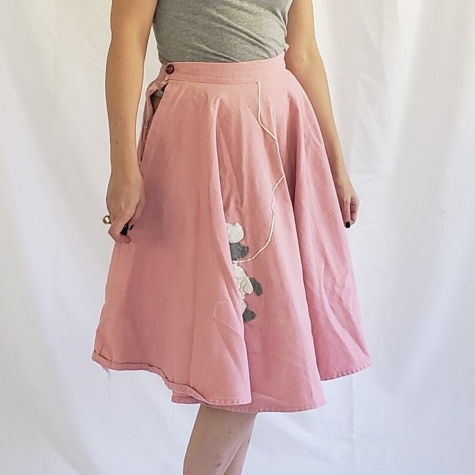 50s Pink Poodle Skirt