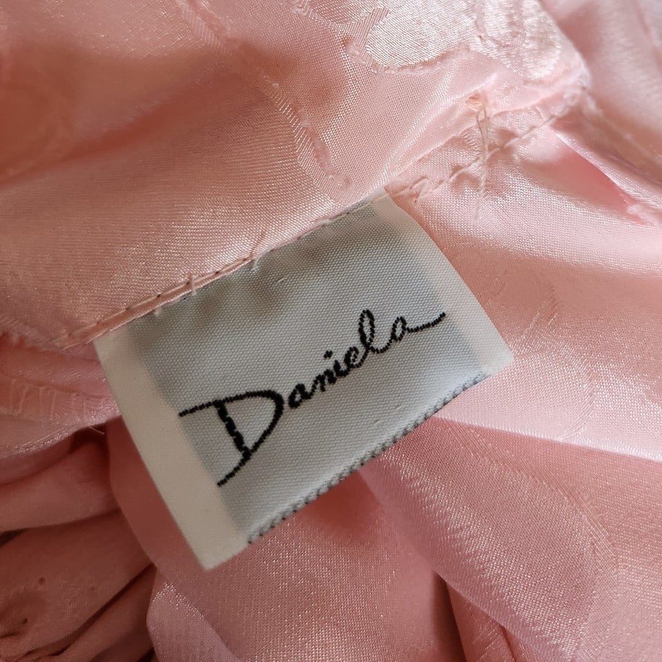 80s Pink Floral Blouse