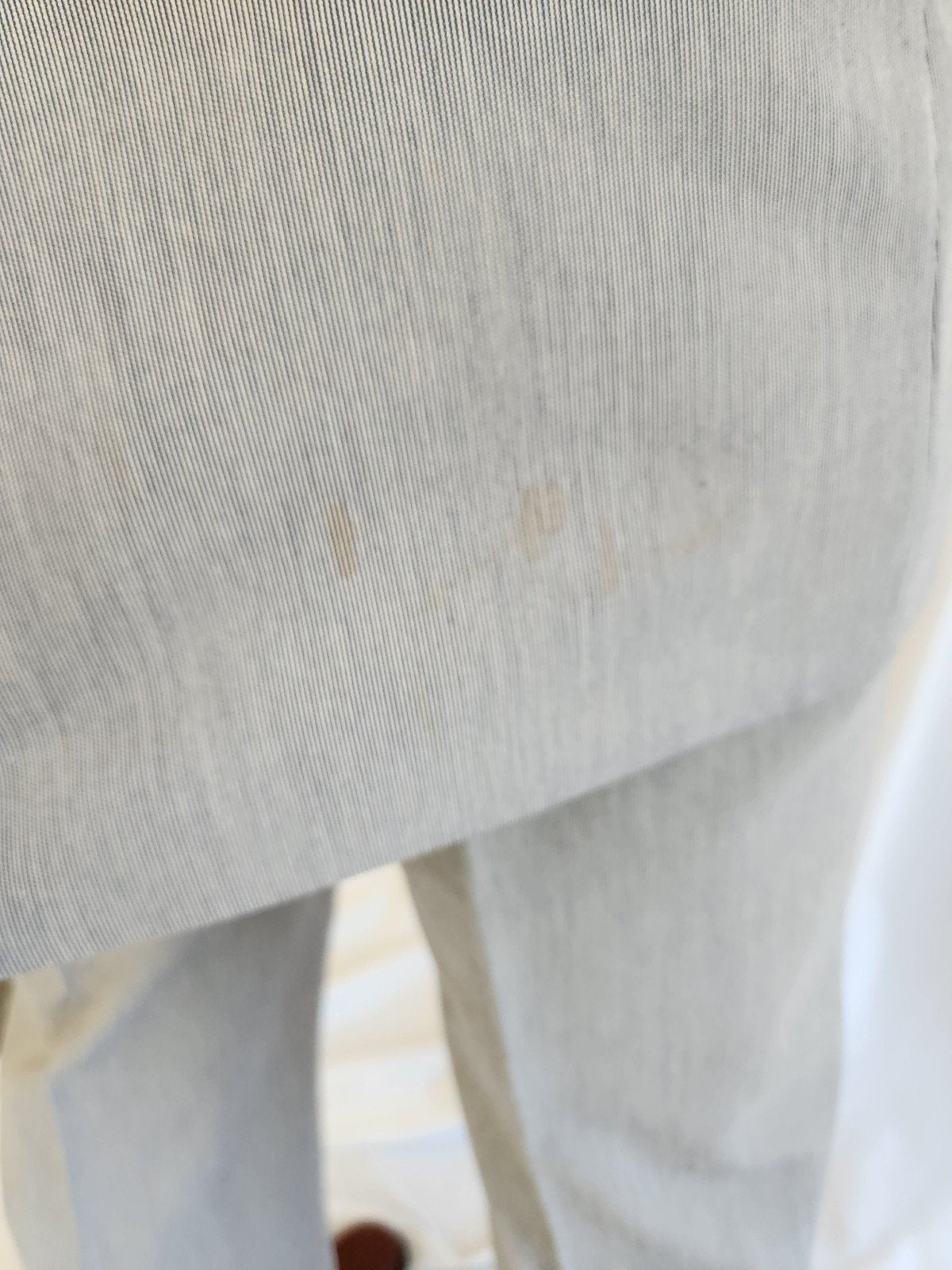 90s Blue and White Pinstripe Suit