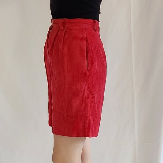 90s Abercrombie Pink Corduroy High Rise Shorts