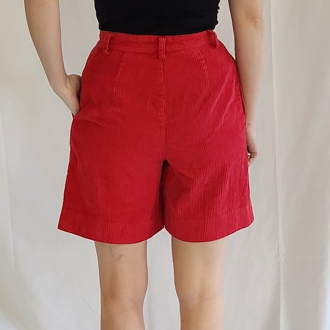 90s Abercrombie Pink Corduroy High Rise Shorts