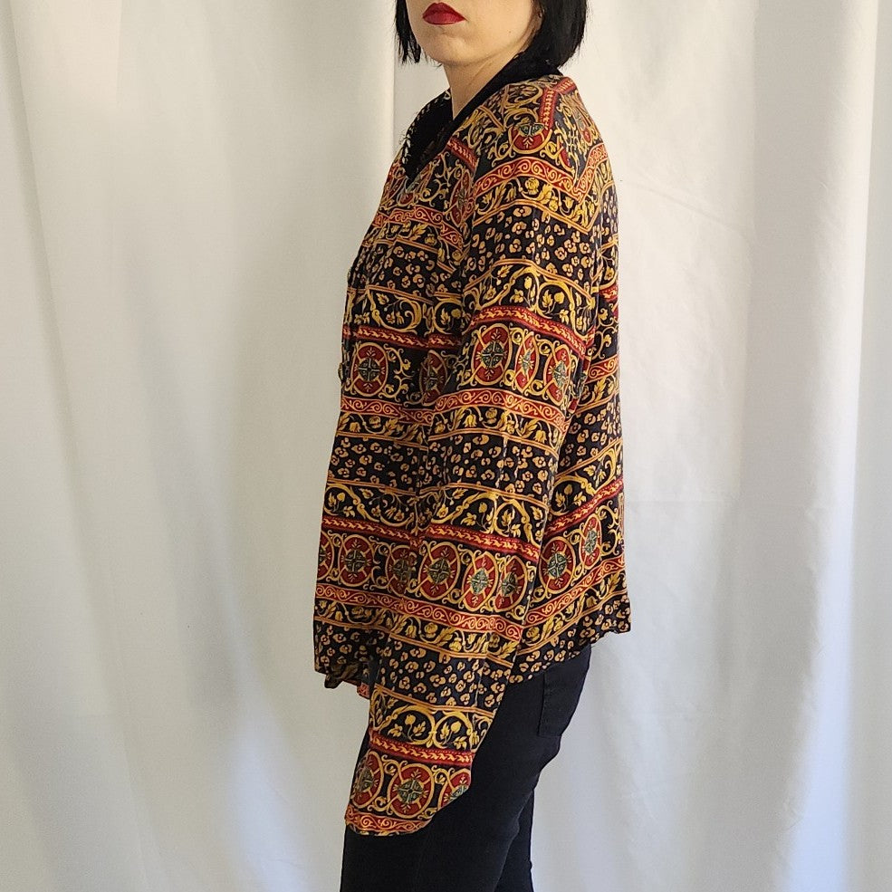 80s Gold, Red, and Blue Jacket