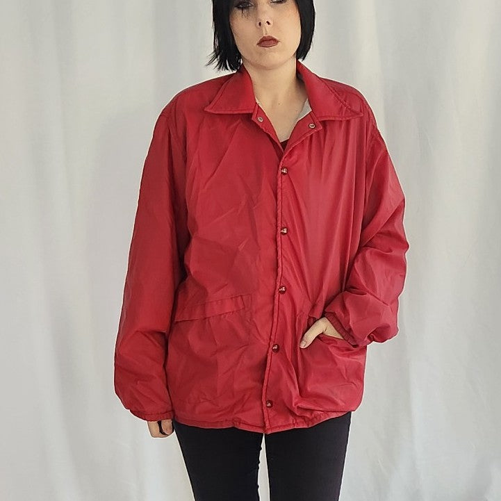 80s/90s Red Bank Windbreaker