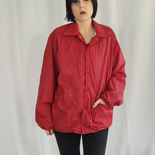 80s/90s Red Bank Windbreaker