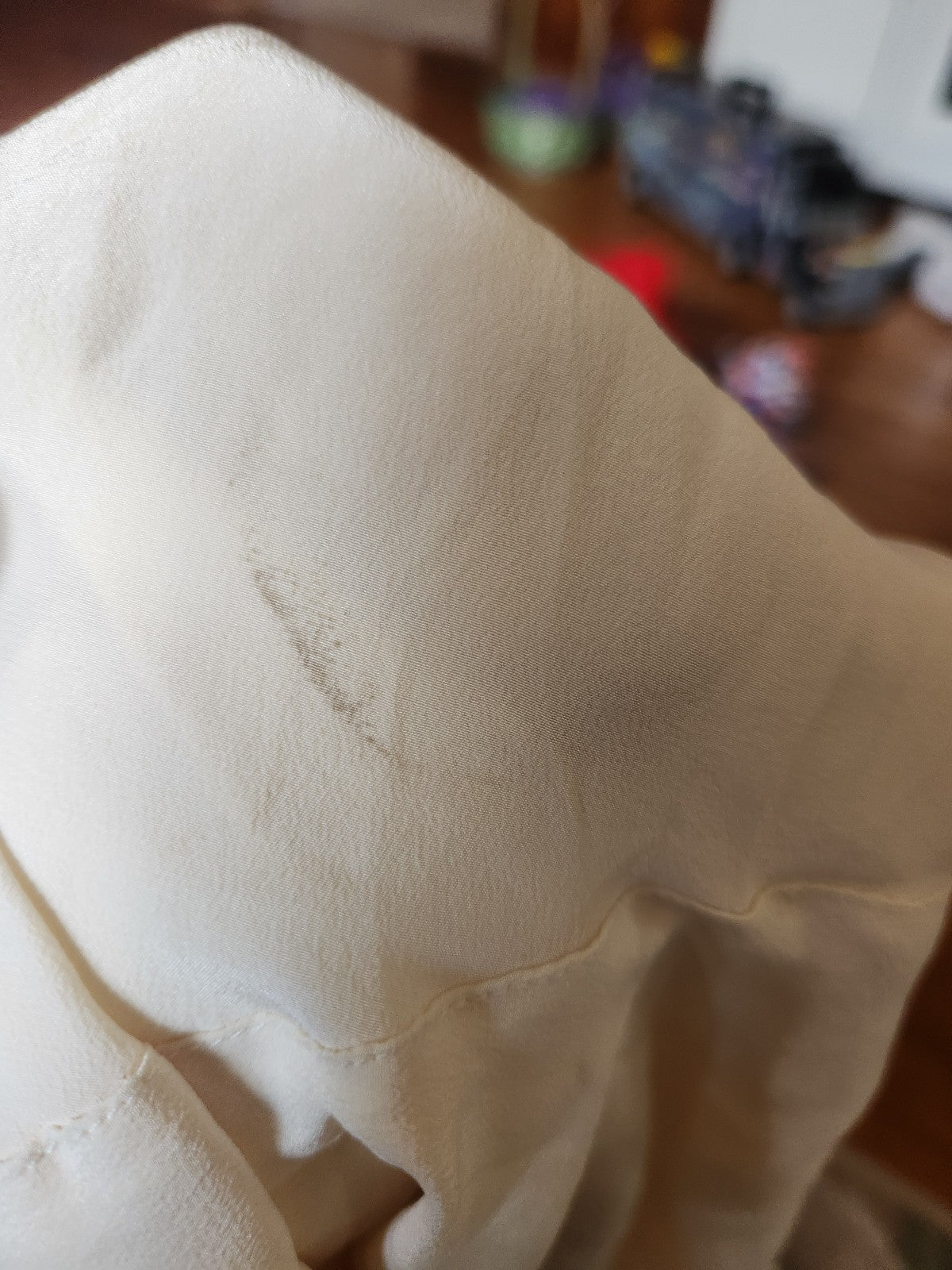90s Cream Silk Blouse