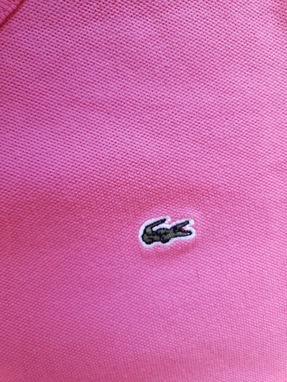 Lacoste Pink Cotton Tee