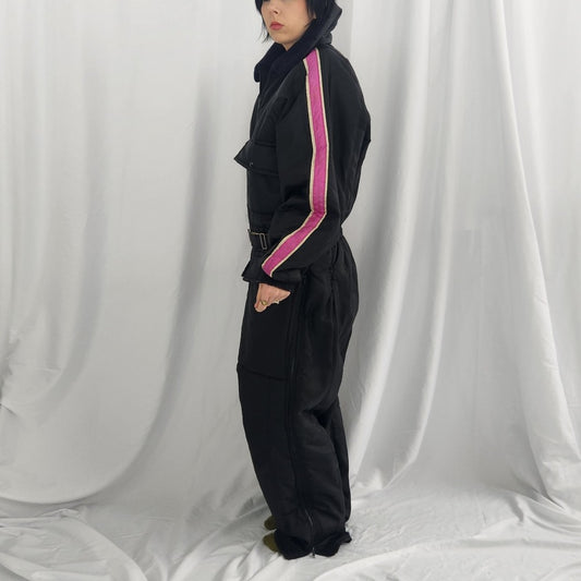 70s Black and Pink Snowsuit