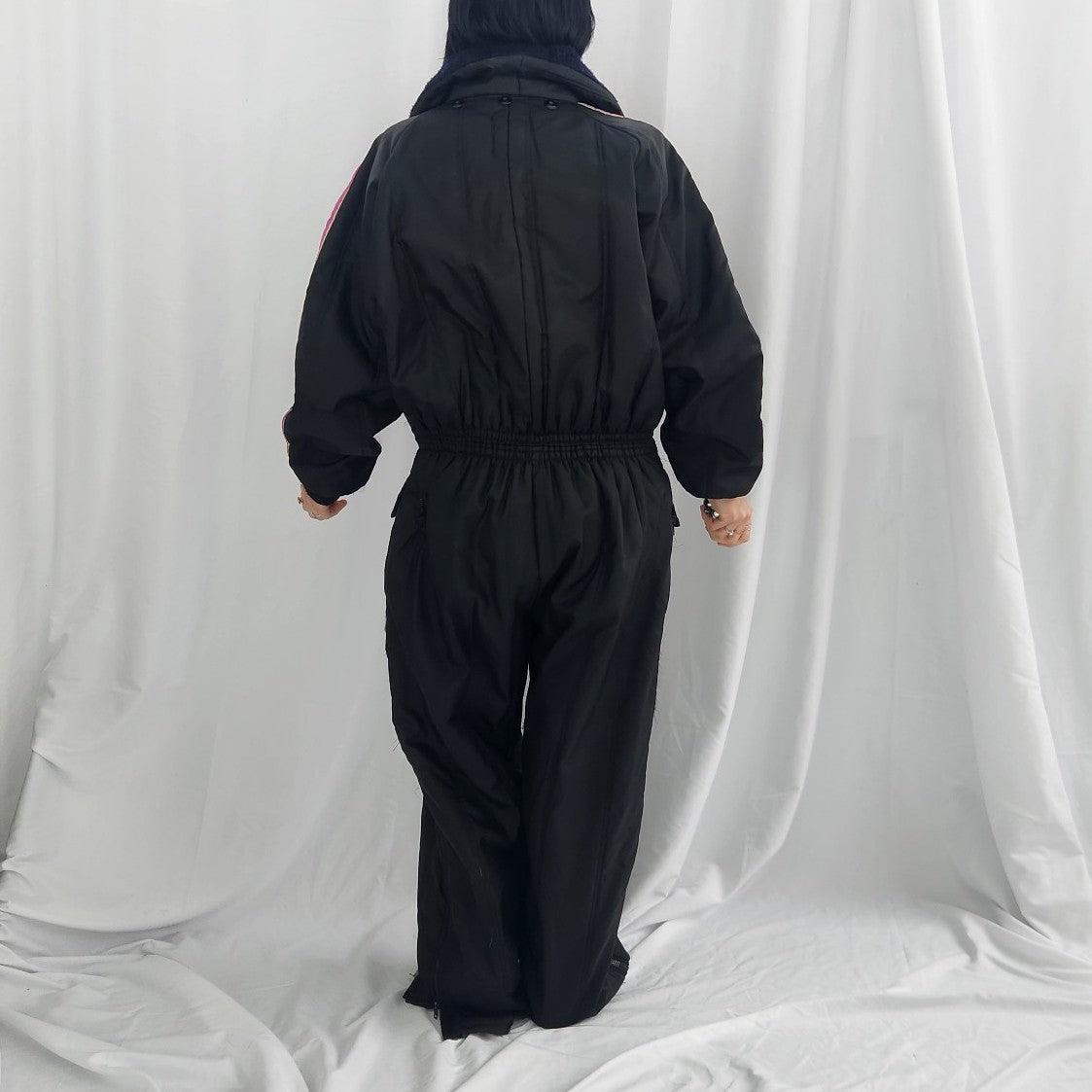 70s Black and Pink Snowsuit
