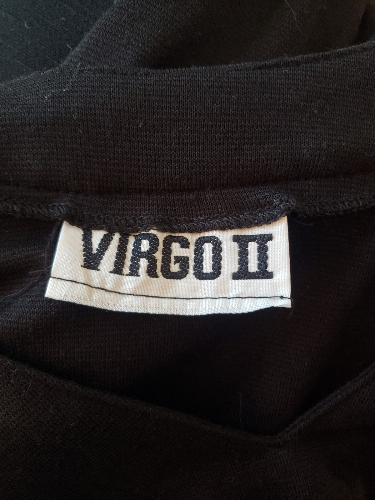 70s Black V Neck Dress