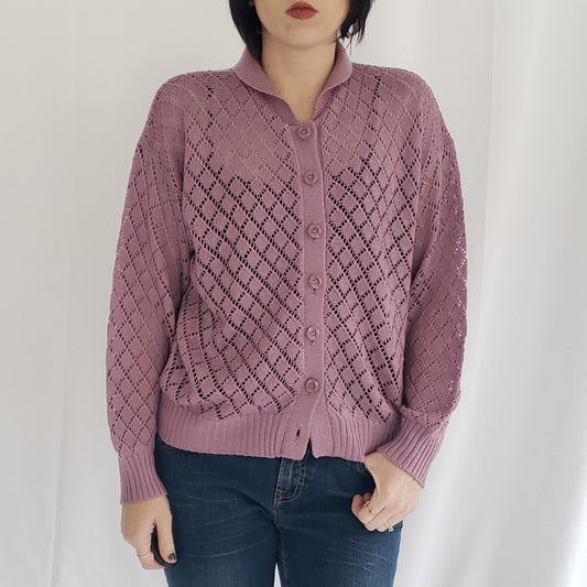 70s/80s Purple Cardigan