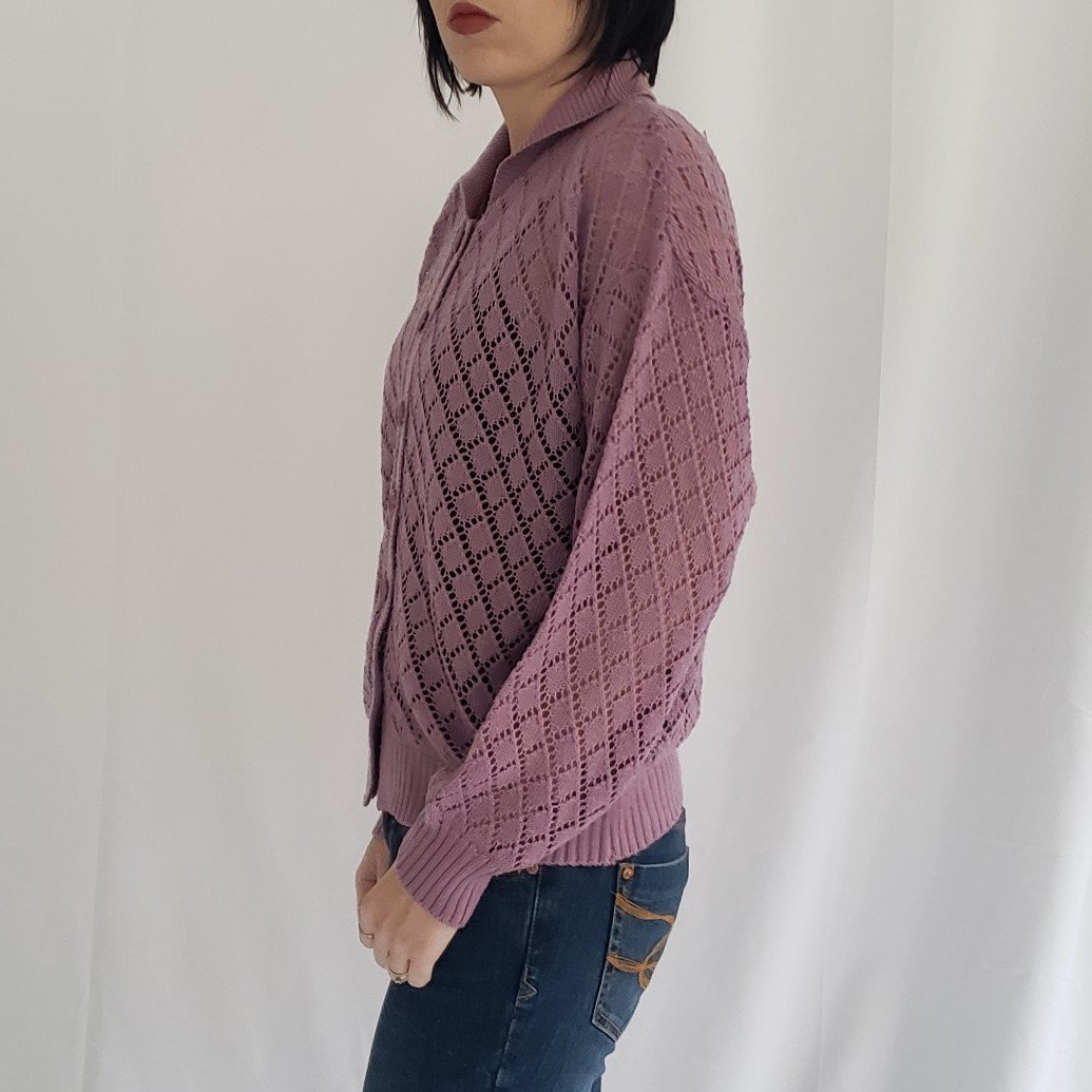 70s/80s Purple Cardigan