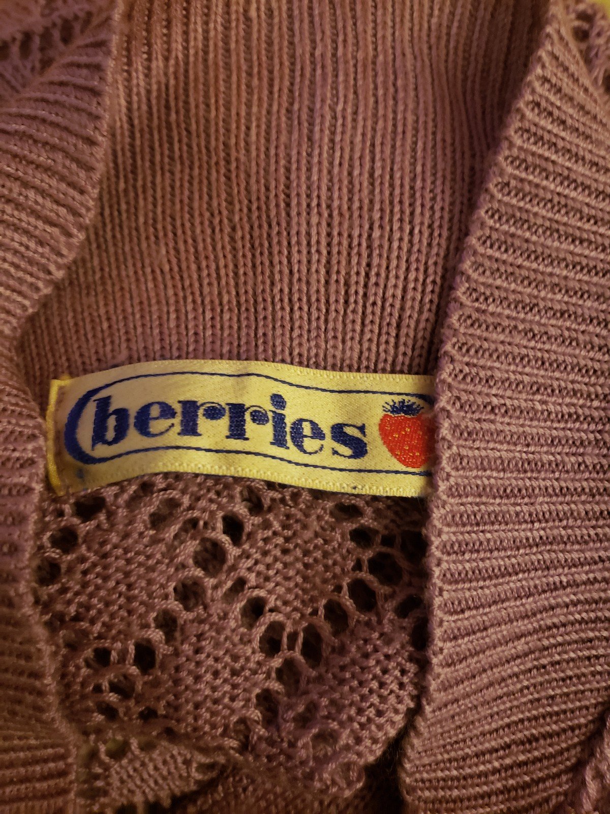 70s/80s Purple Cardigan