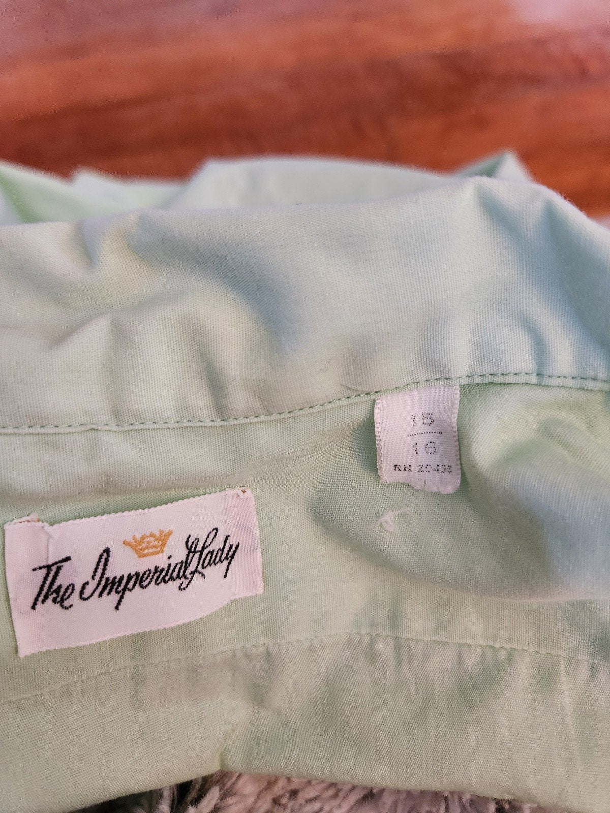 60s Green Sleeveless Button Down Shirt