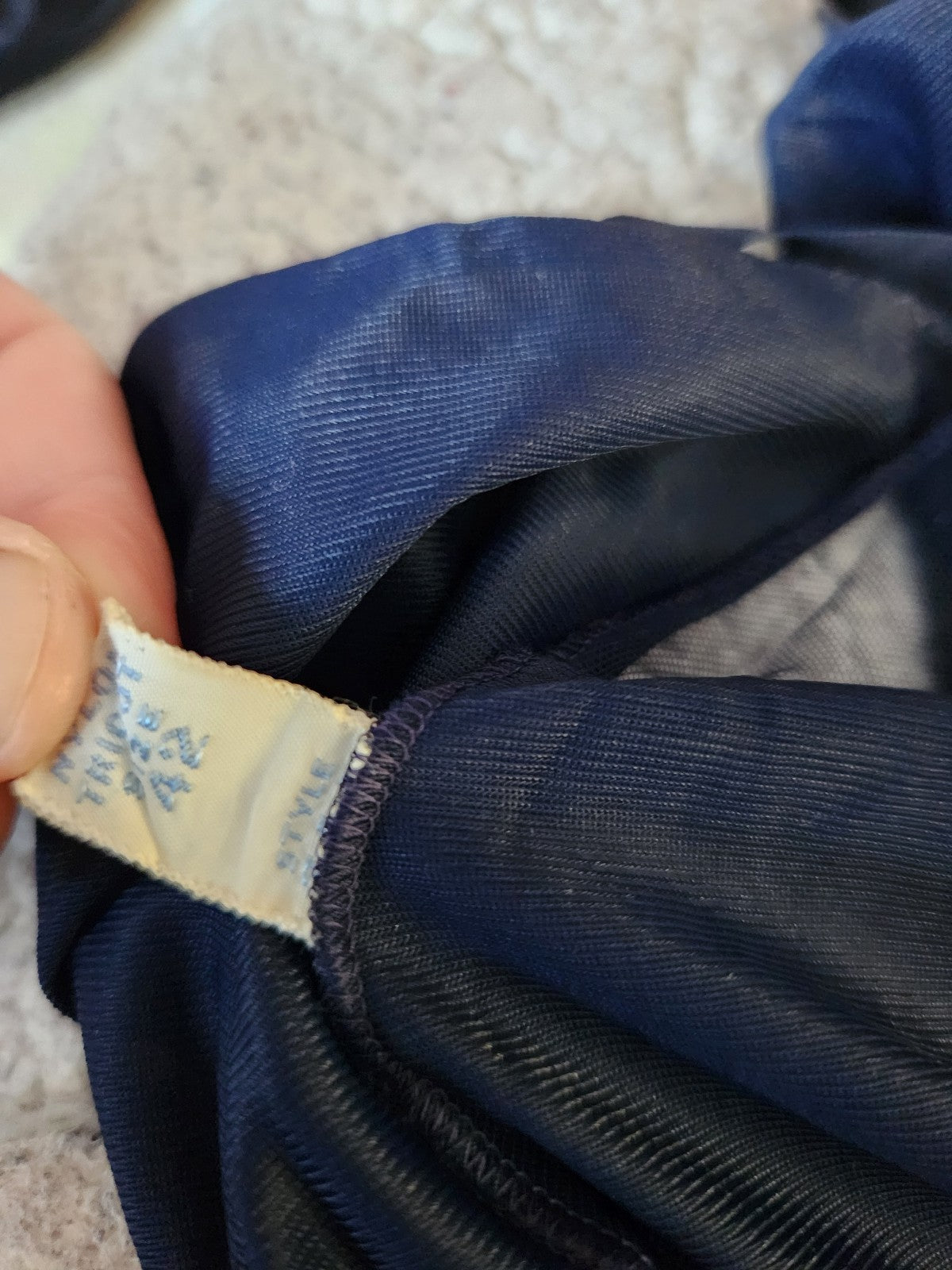 80s Navy Blue Slip Dress