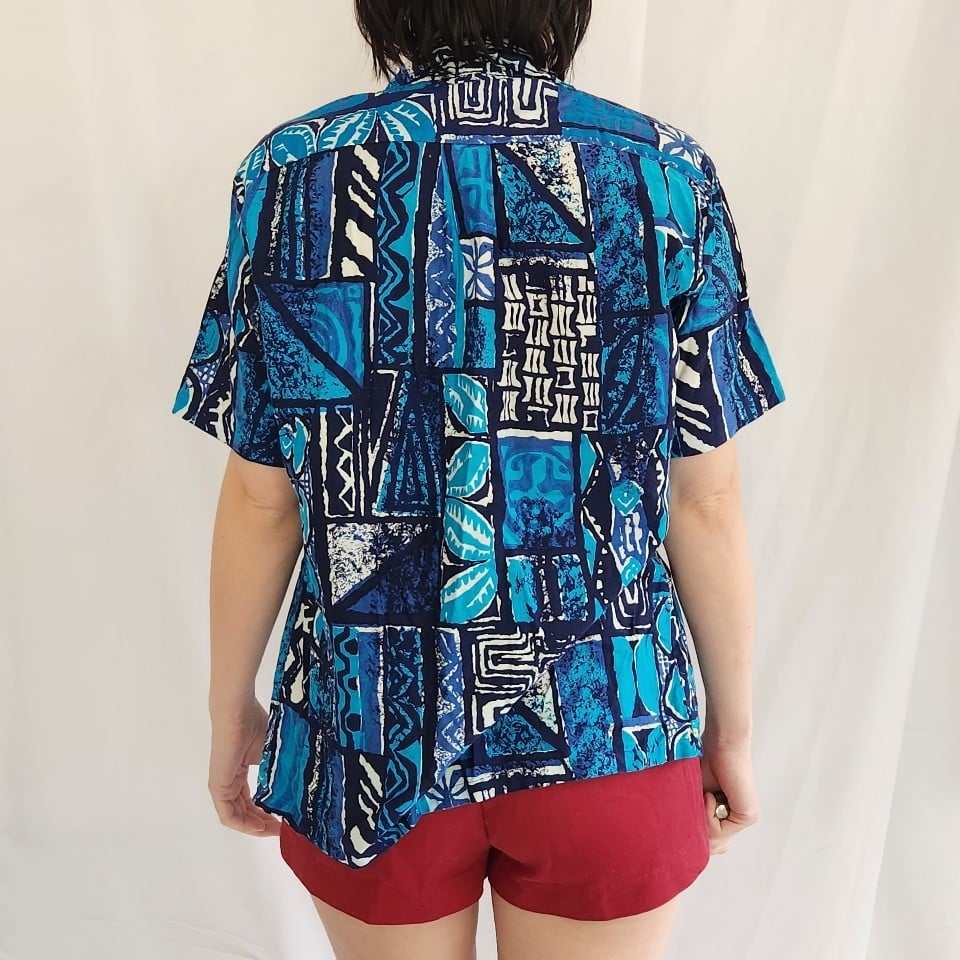 60s Blue Hawaiian Shirt