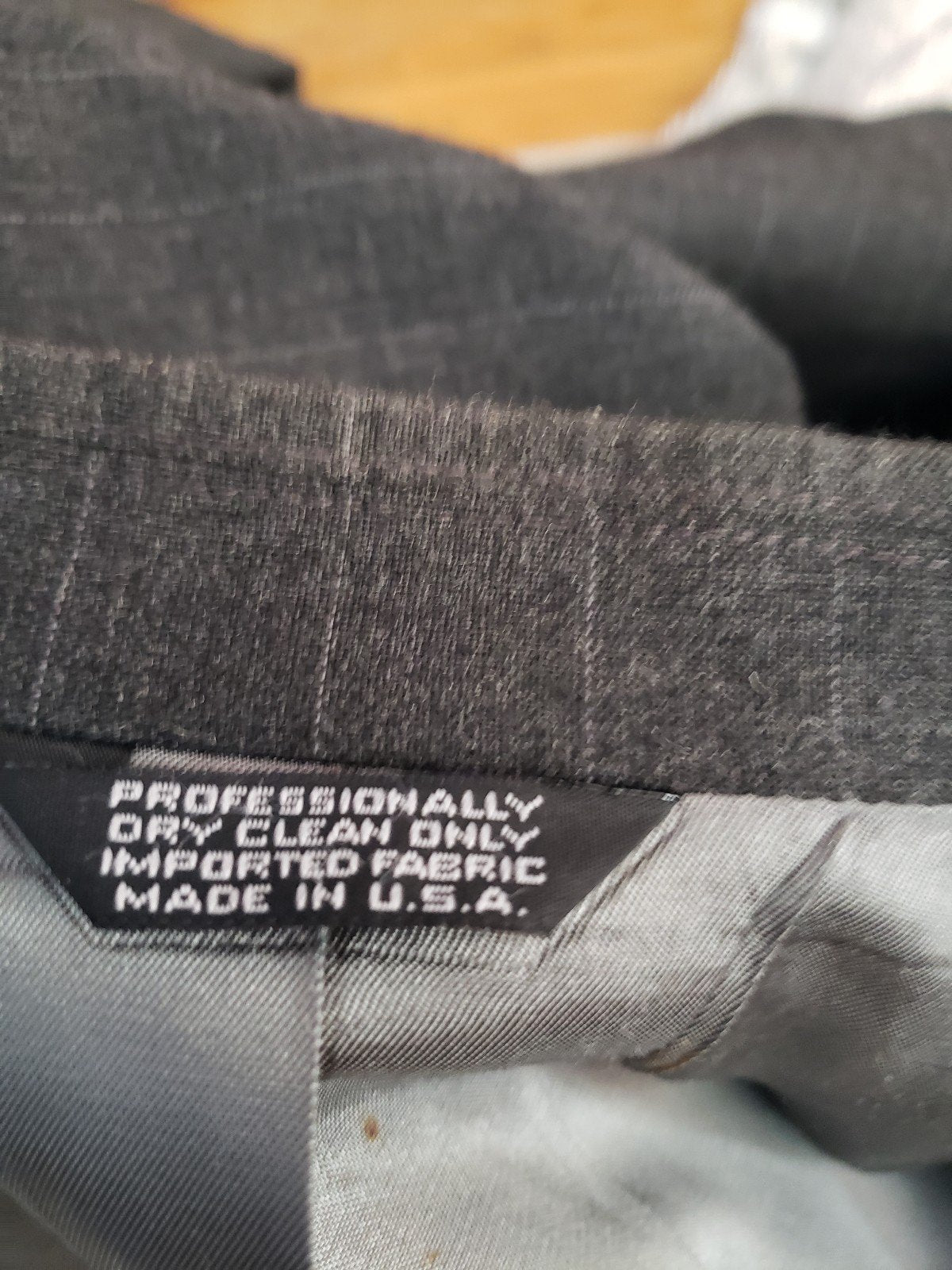 90s Gray Wool Pinstripe Suit