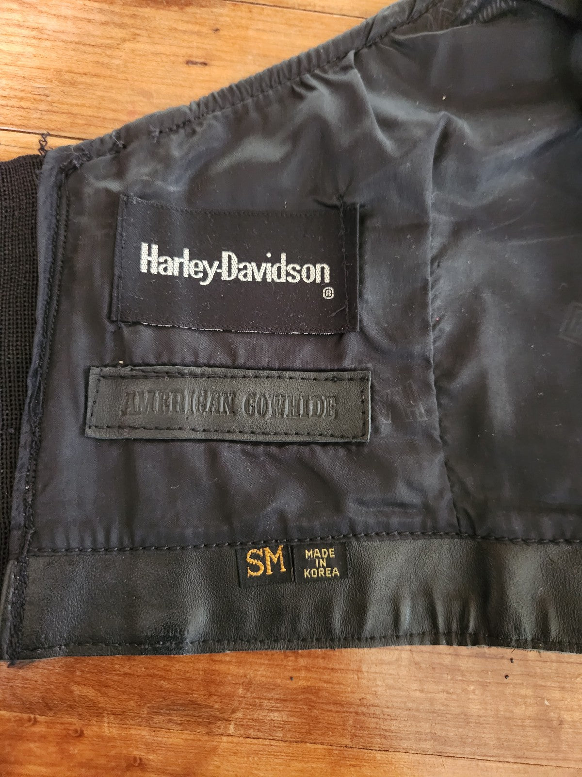 80s/90s Harley Davidson Leather Crop Tube Top
