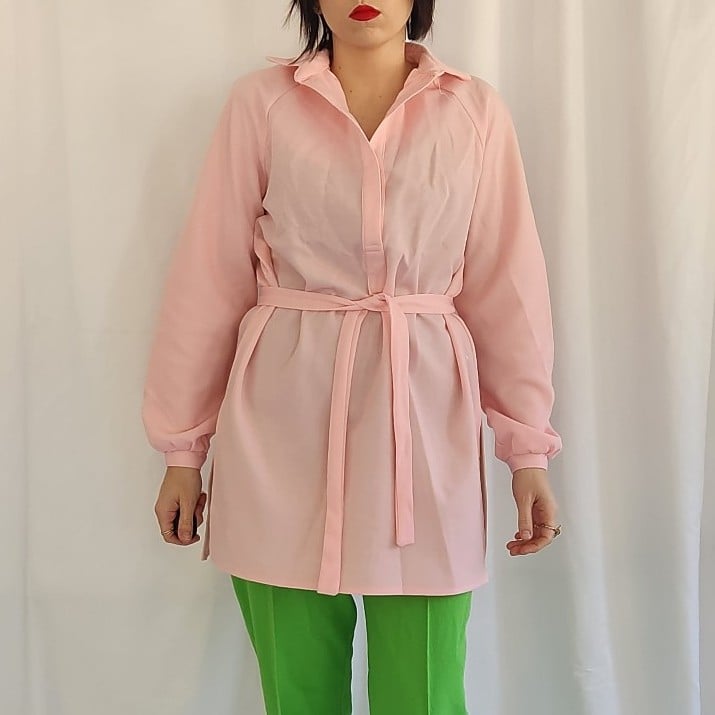 70s Pink Tunic Top