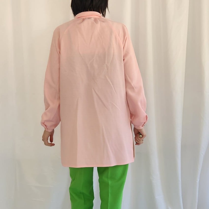 70s Pink Tunic Top