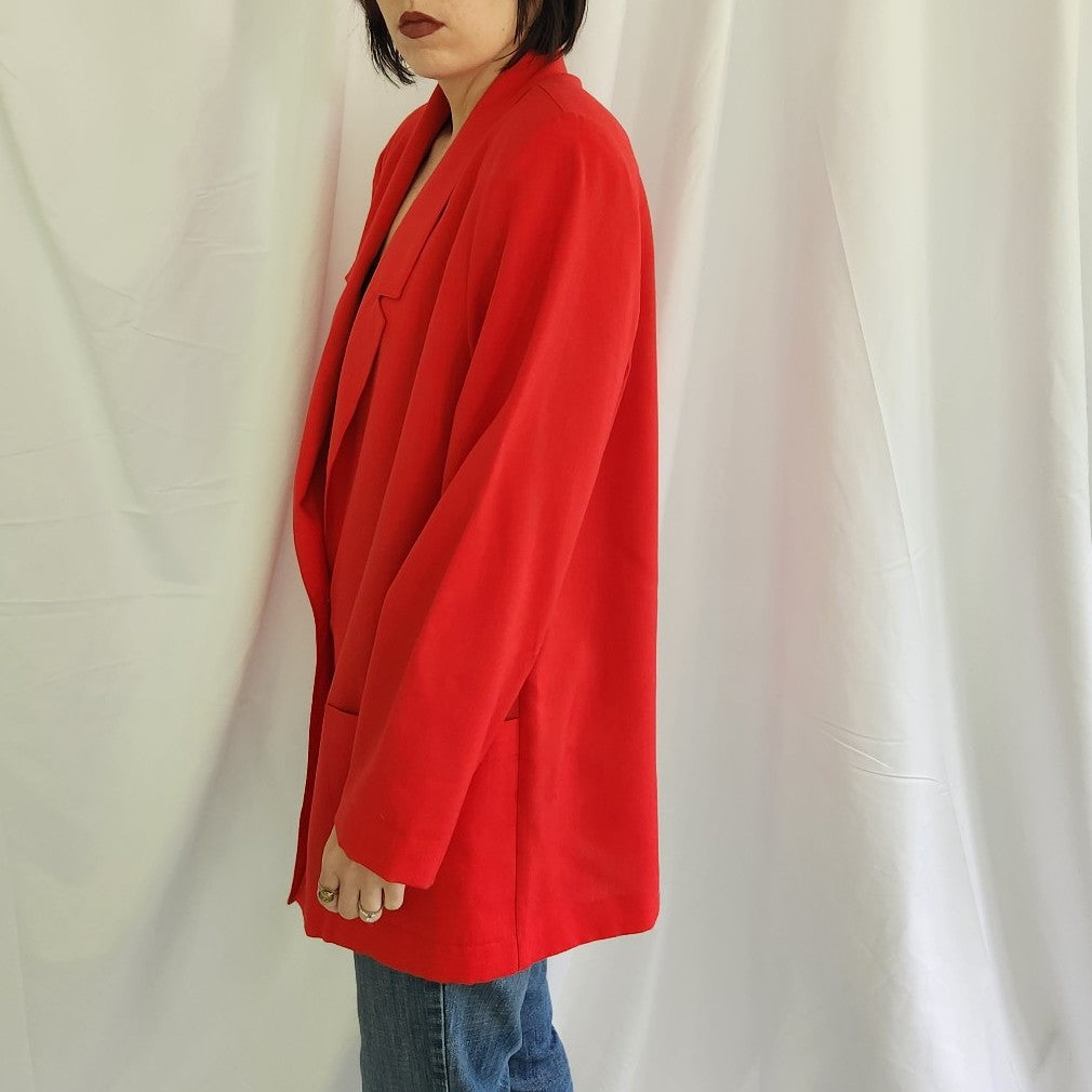 90s Deadstock Red Blazer