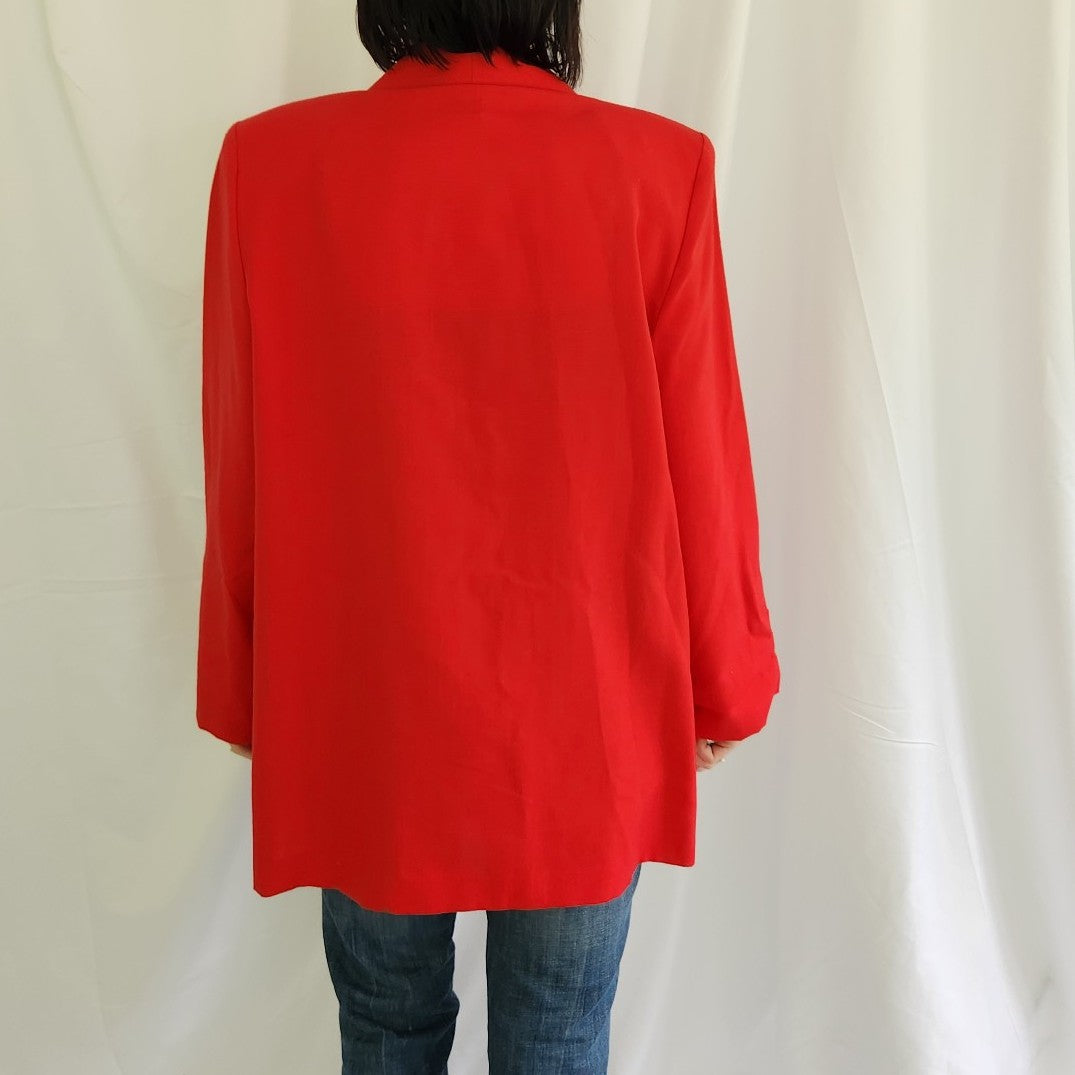 90s Deadstock Red Blazer