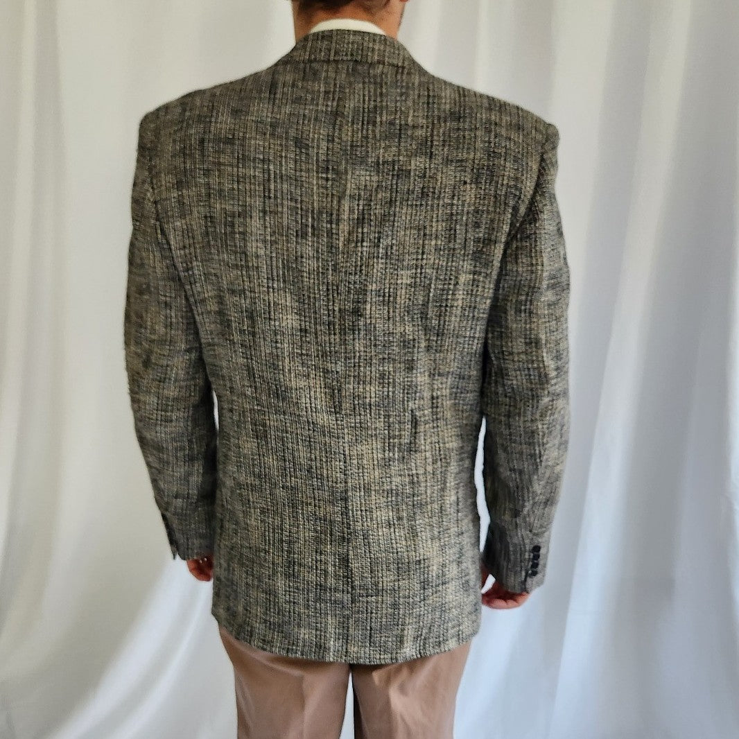 80s(?) Black and Cream Blazer