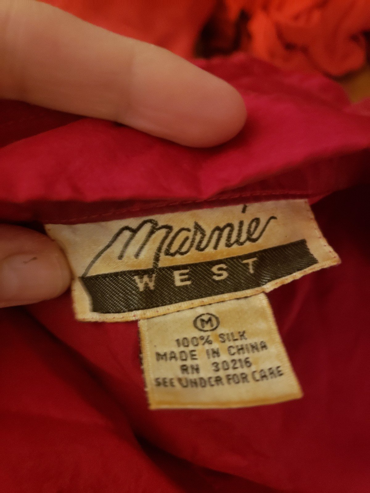 80s Pink Silk Oversize Button Down