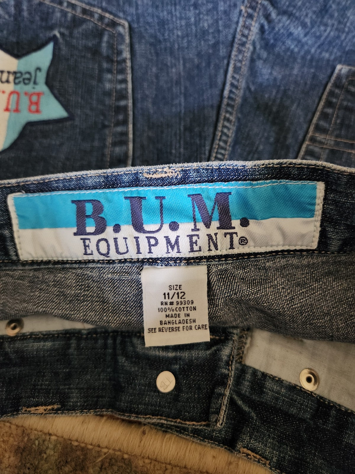 90s/Y2K BUM Equipment Denim Shorts