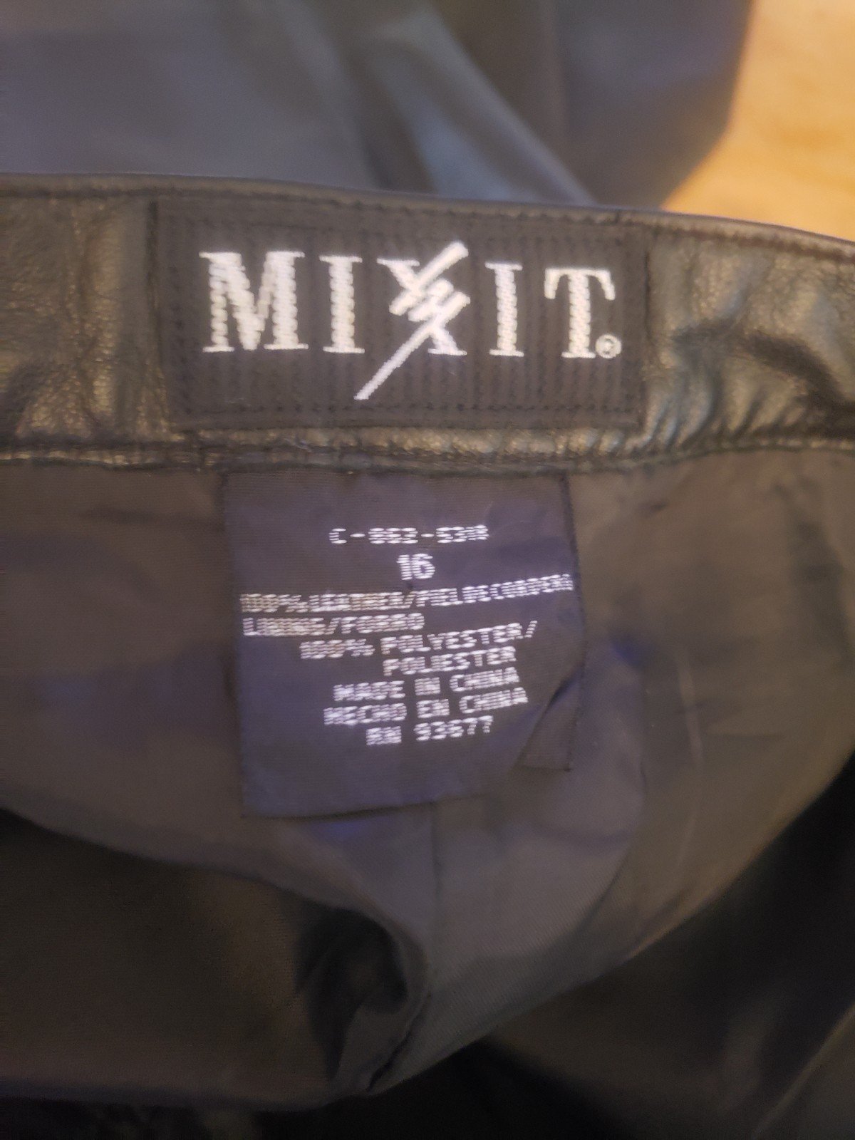 90s Black Leather Pants