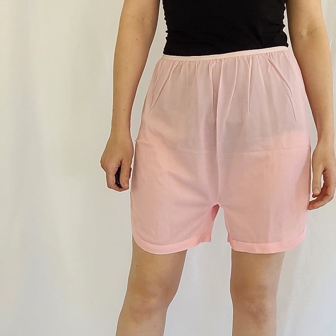 70s/80s Pink Nylon Slip Shorts