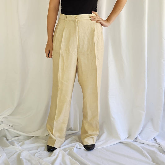 90s Deadstock Silk Trousers