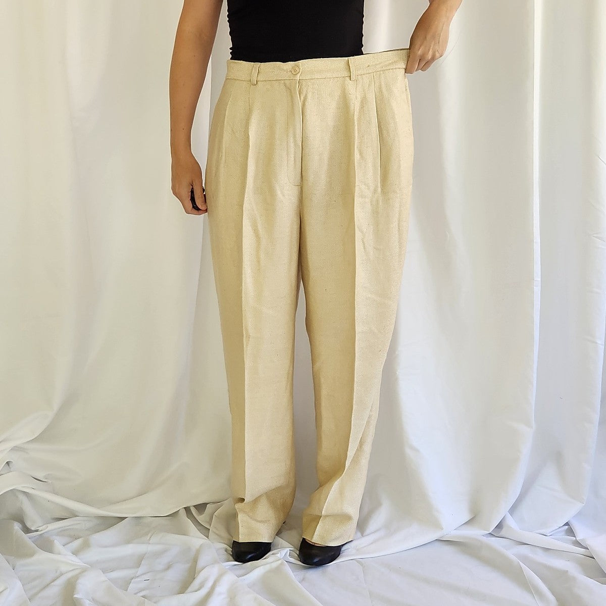 90s Deadstock Silk Trousers