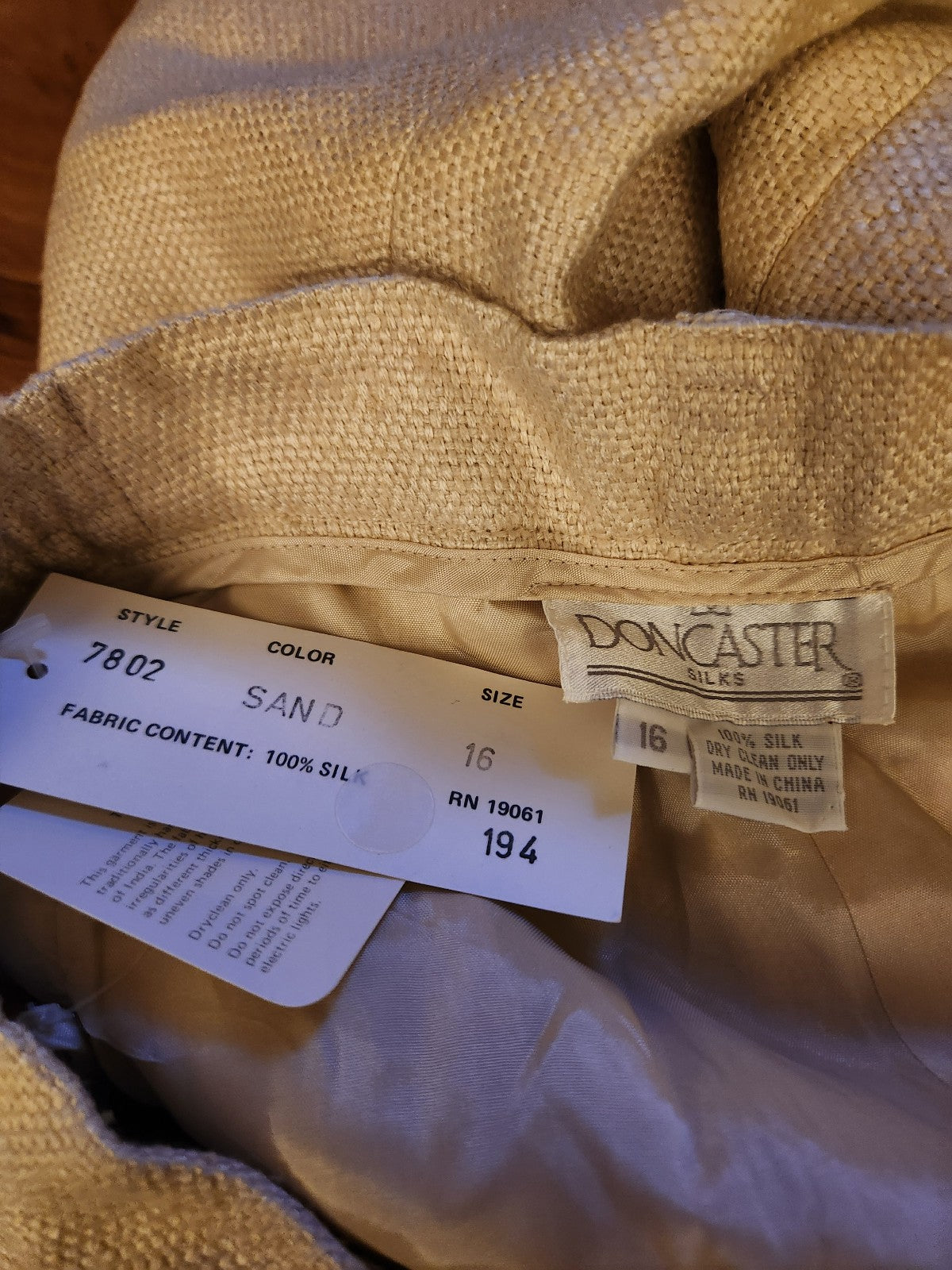 90s Deadstock Silk Trousers