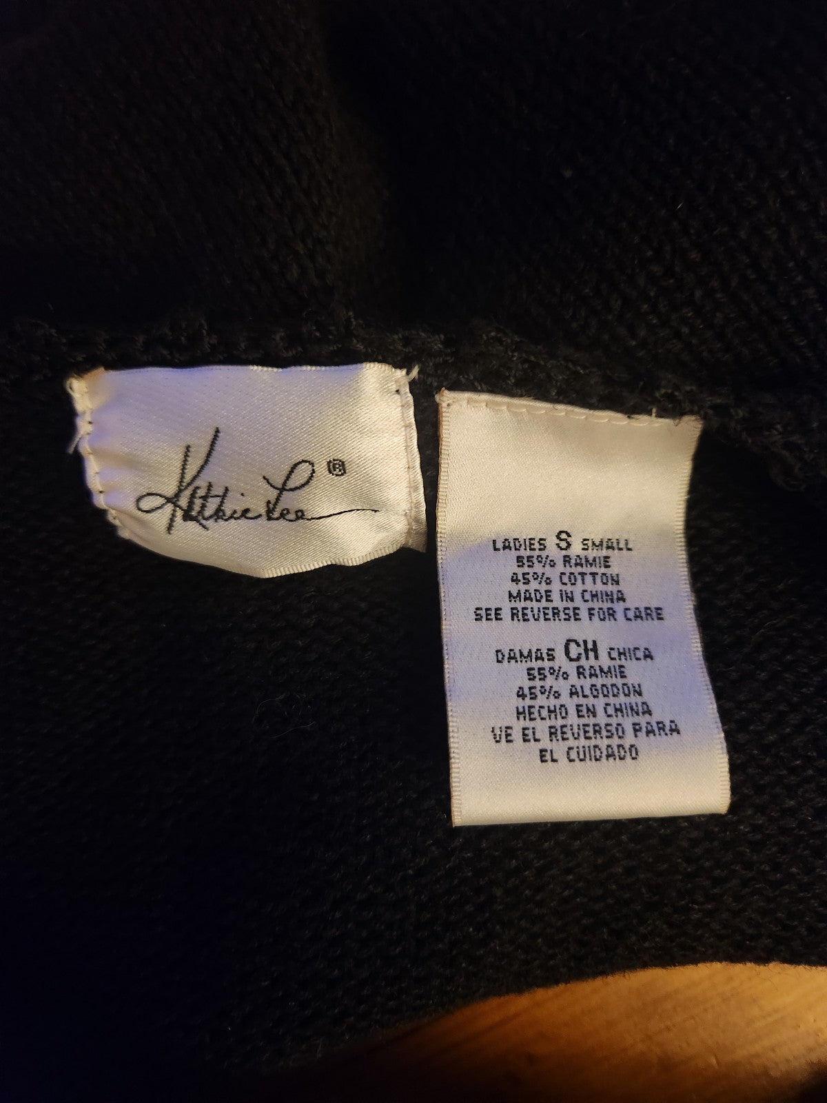 90s Black Beaded Cardigan