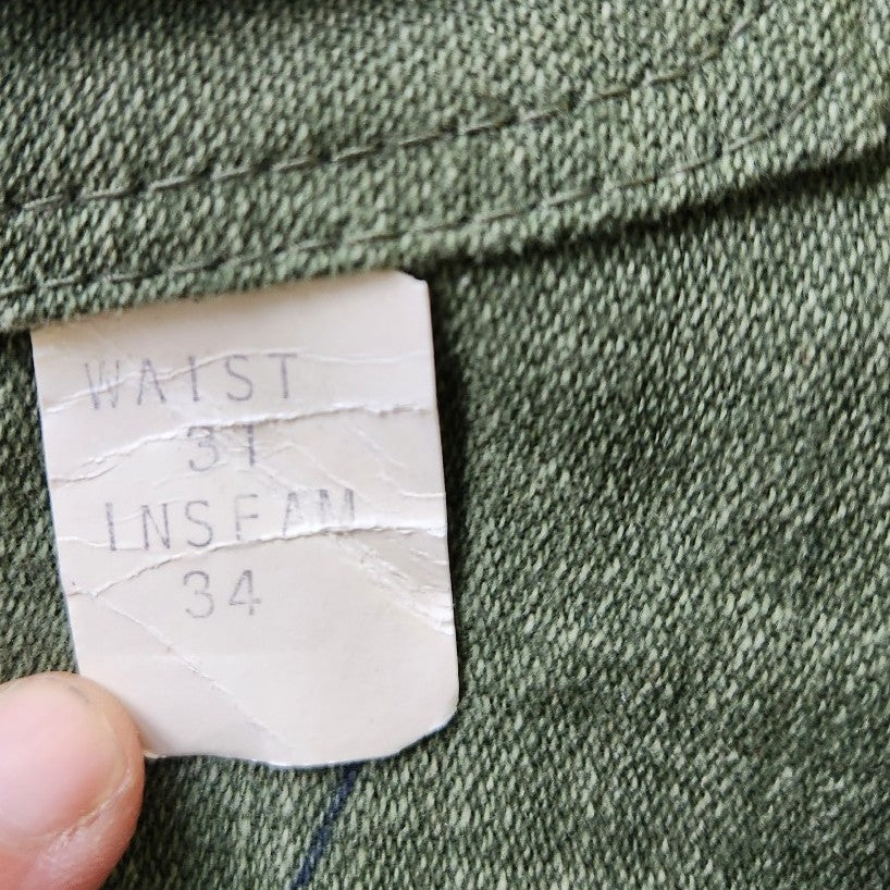 70s Deadstock Green Men's "Flare" Jeans